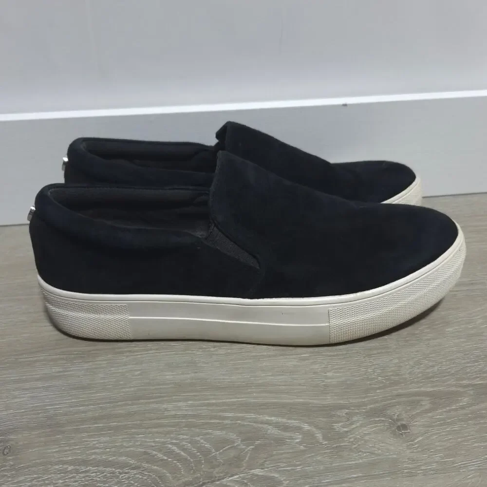 Steve Madden Gills Black Suede Slip On Shoes Woman's size 8